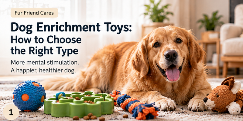 Young dog exploring chew, rope and puzzle-style toys in a home setting