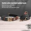 Personalized PU Leather Dog Collar and Leash